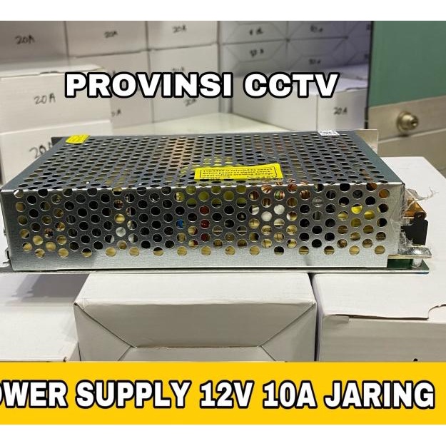 Power Supply DC 12V 10A Jaring / Power Supply CCTV