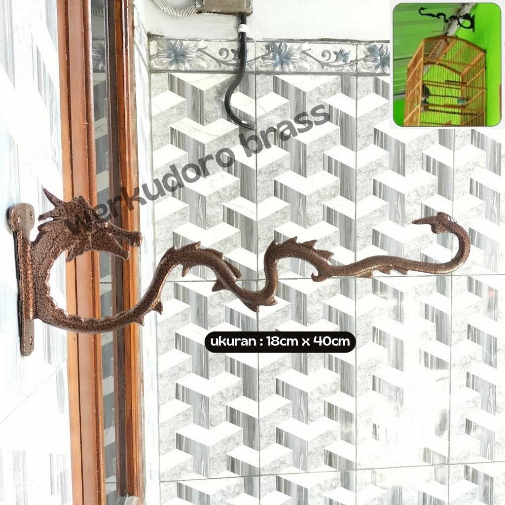 GANTUNGAN SANGKAR BURUNG DINDING NAGA GANTUNGAN DINDING BURUNG GANTUNGAN BURUNG TEMBOK GANTUNGAN POT
