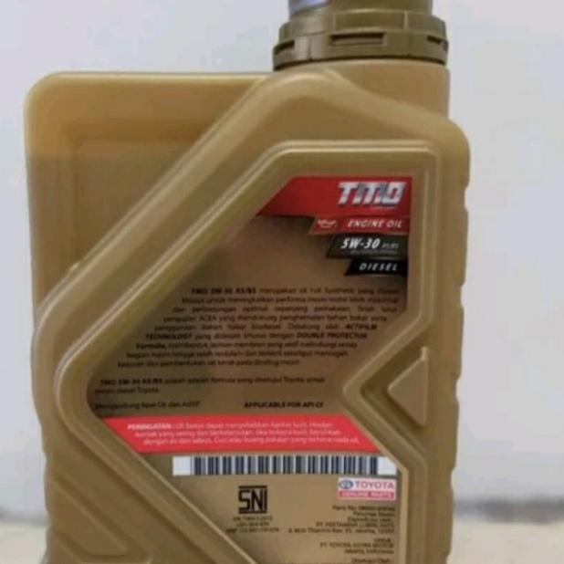 Oli Mesin Toyota TMO Diesel 5W-30 kemasan 1 liter