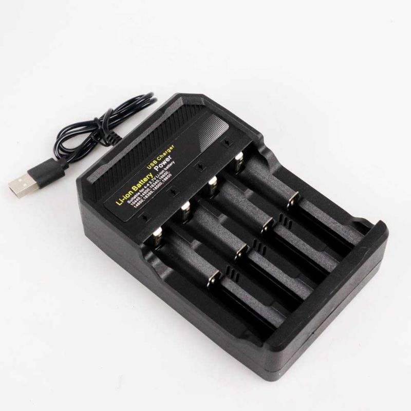 Taffware Charger Baterai USB Lithium 18650 4 Slot - MS-5D84A