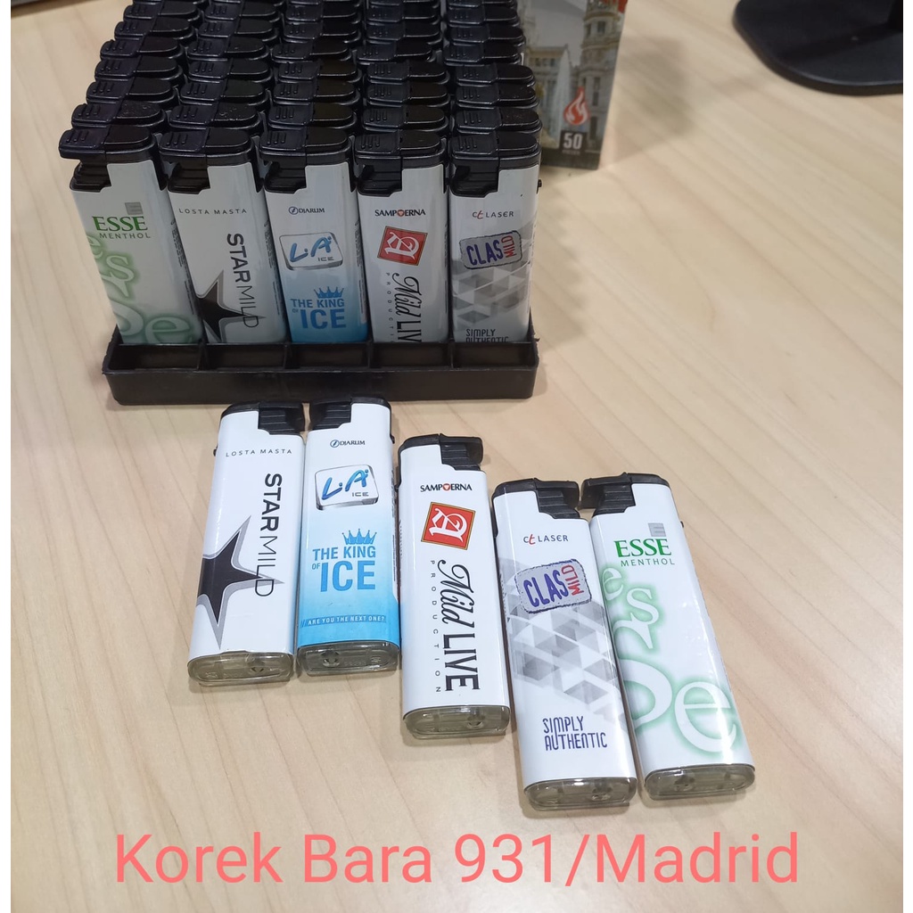 KOREK API BARA 931 G2000 ISI ULANG KOREK API MOTIF ROKOK