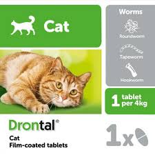 drontal cat, obat cacing kucing - per tablet