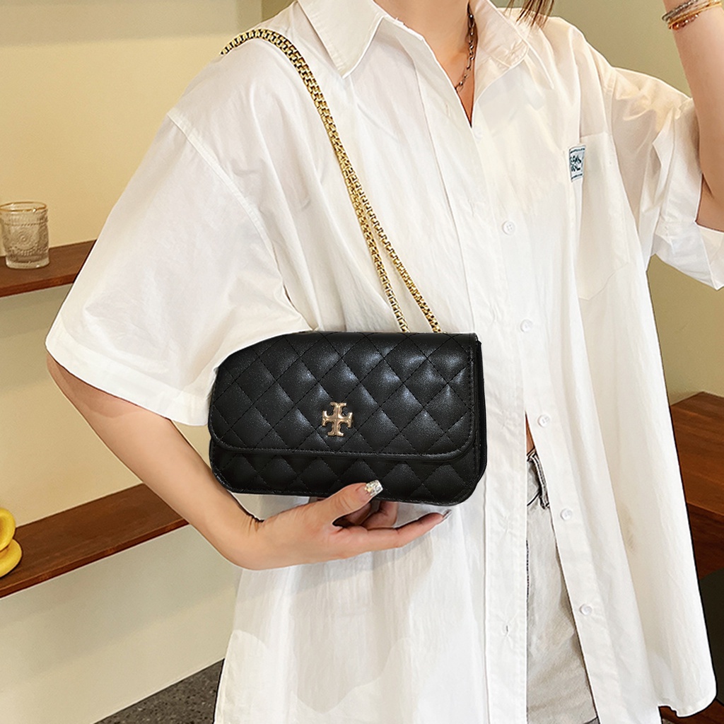 Tas selempang wanita kulit sintetis shoulder bag ala korea tas pesta remaja dewasa trendy