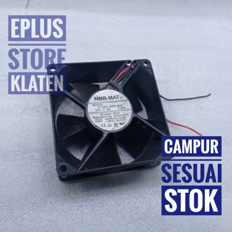 Kipas fan 24V 8cm Delta Sunon NMB murah stok random KP176