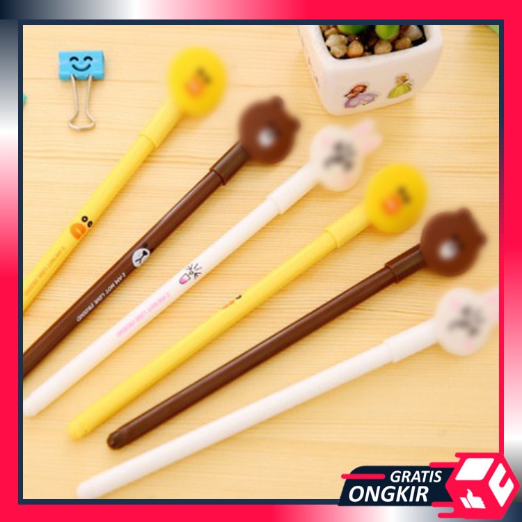 

Gratis Ongkir - S5612 Pena Karakter Beruang Kelinci Bebek Alat Tulis Sekolah / Pena Lancip Murah Import / Pulpen Gel Karakter