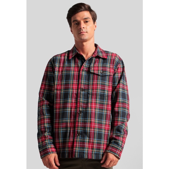 KEMEJA FLANEL MGEE AXE C001 - KEMEJA KOTAK KOTAK
