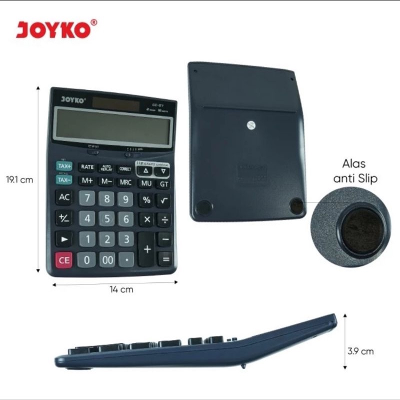 JOYKO CC-27 Check &amp; Correct 12 Digit Kalkulator Meja seperti Casio Dj-120D