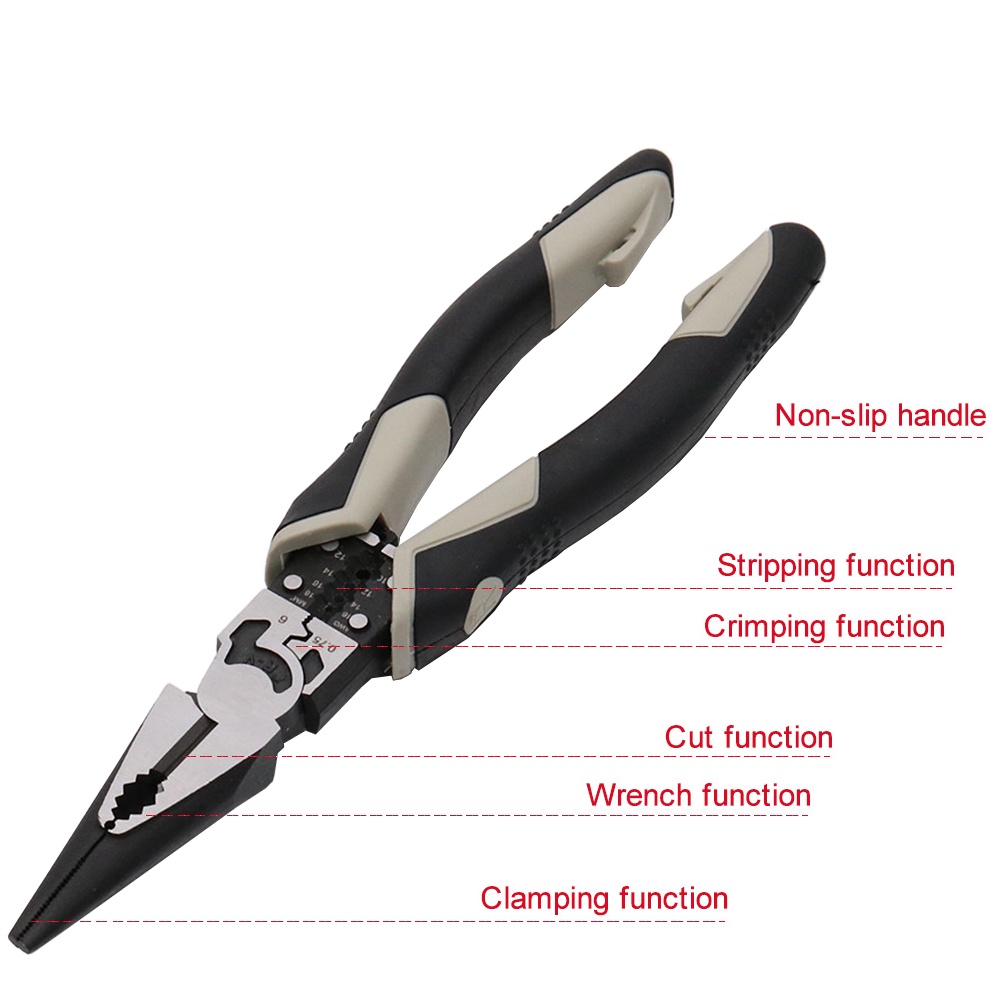 COOFARI Linesman Multifunction Pliers/Tang Kombinasi Multifungsi 8.5 inch Chrome vanadium steel+PVC Handle /Alat Perkakas