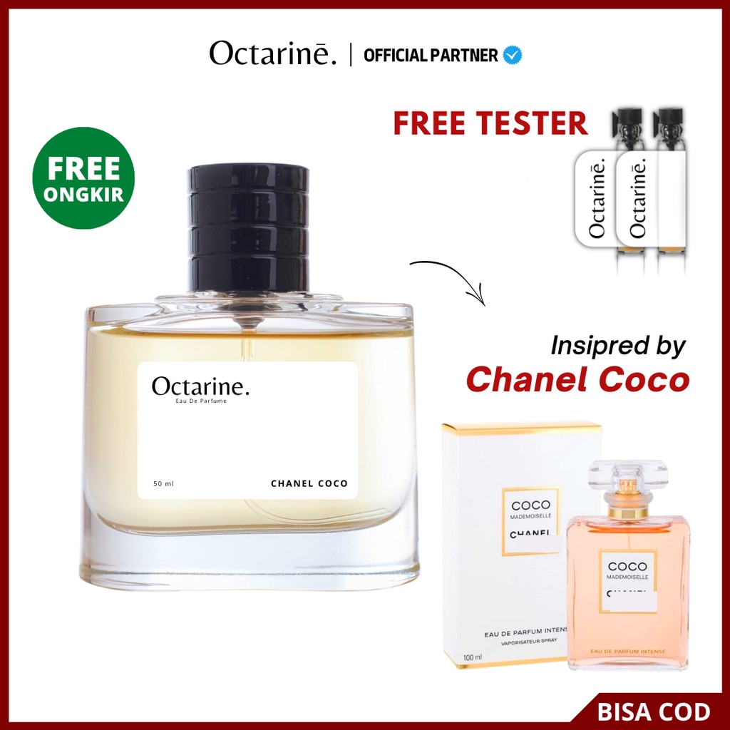 Octarine - Parfum Wanita Pria Tahan Lama Aroma Lembut, Fresh, dan Elegan Inspired By CHNL COCO | Perfume Parfume Farfum Minyak Wangi Cewek Cowok Murah Original