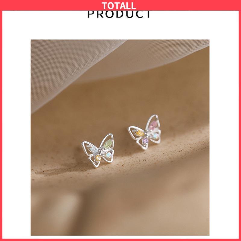 COD 925 Anting Kupu-kupu Perak Sterling  Anting Desain Niche Mewah Ringan Musim Panas Wanita  Sederhana-Totall