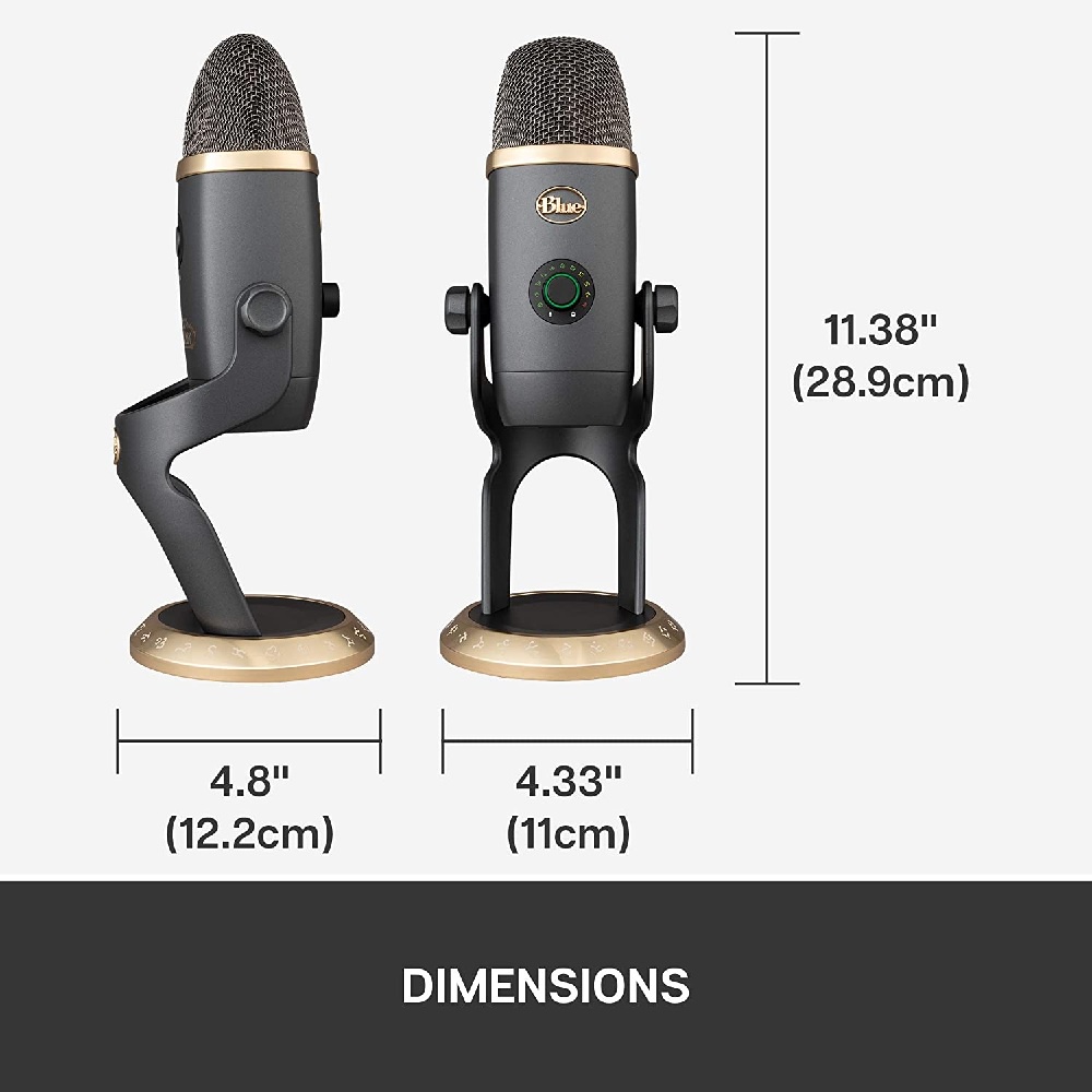 BLUE Microphones YETI X - WORLD OF WARCRAFT Edition - Professional USB Condenser Microphones - Mikrofon Condenser Terbaru Hasil Kolaborasi dengan WORLD OF WARCRAFT