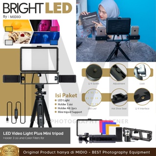 BrightLED PTL05 Zoom LED Light Dimmable 5600K USB LED Video Lighting