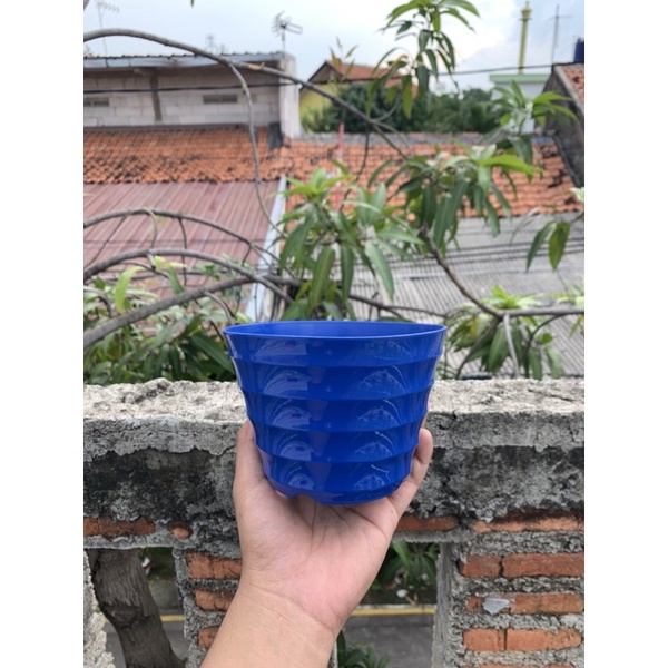 POT KING MADO 18 PUTIH WARNA WARNI Da 14,5 CM POT LUCU CANTIK MURAH