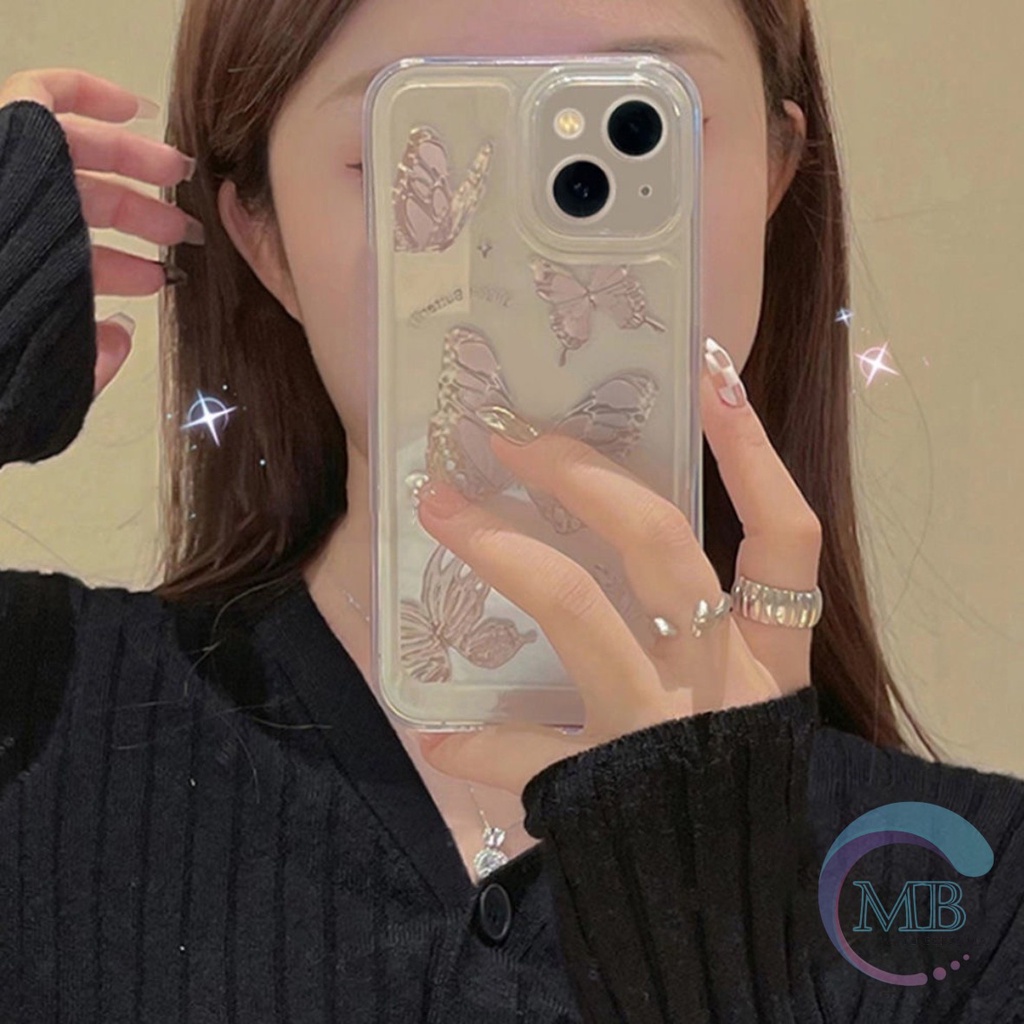 SS116 SOFTCASE TRANSPARAN MOTIF KUPU KUPU XIAOMI REDMI A2 A2+ NOTE 7 8 9 10 11 12 PRO MI A1 MB3948