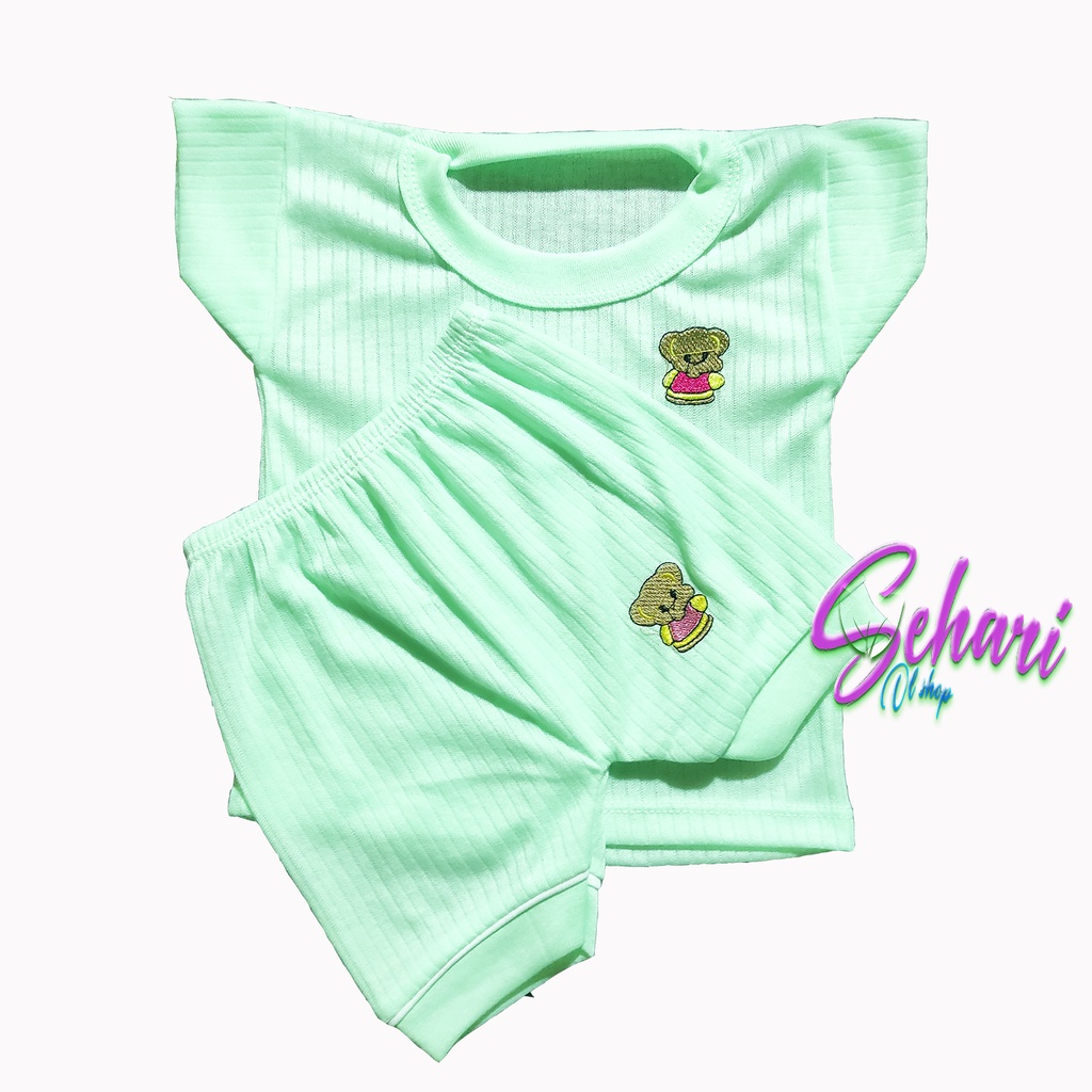 isi 4 stel /pilih baju/celana bayi 0-3 bulan Sehari olshop