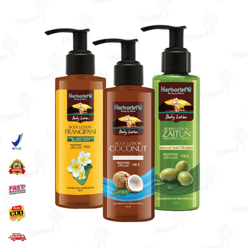 HERBORIST BODY LOTION 145 mL / HERBORIST BODY LOTION ZAITUN COCONUT