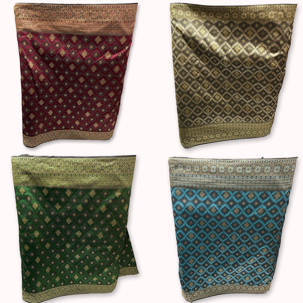 Kain Songket India Bahan Impor/Songket Meteran/Songket Mesin India