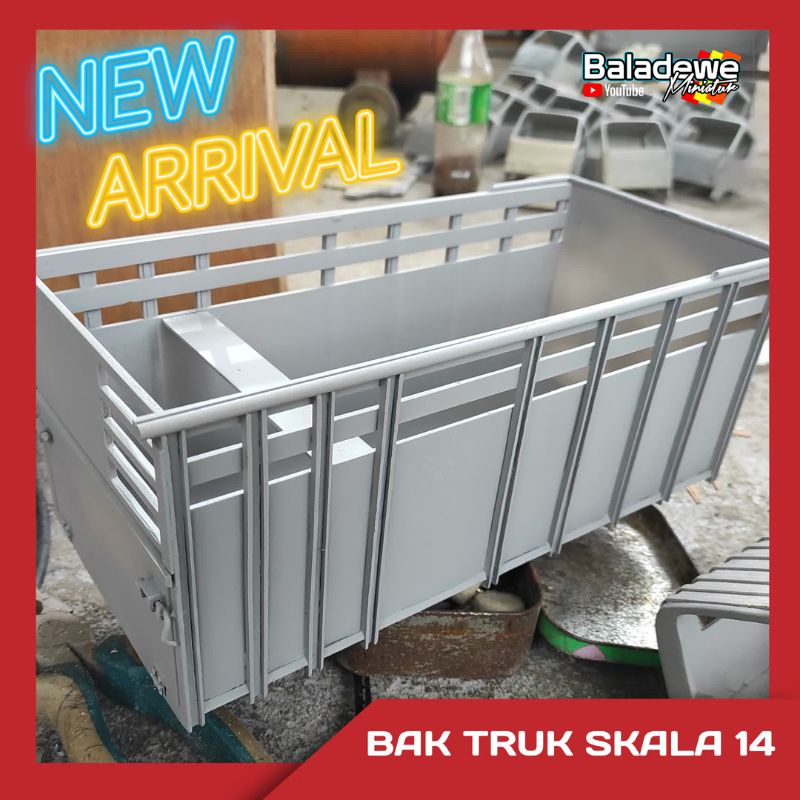 Bak Miniatur Truk Skala 14 Bahan Akrilik PVC Kualitas Detail