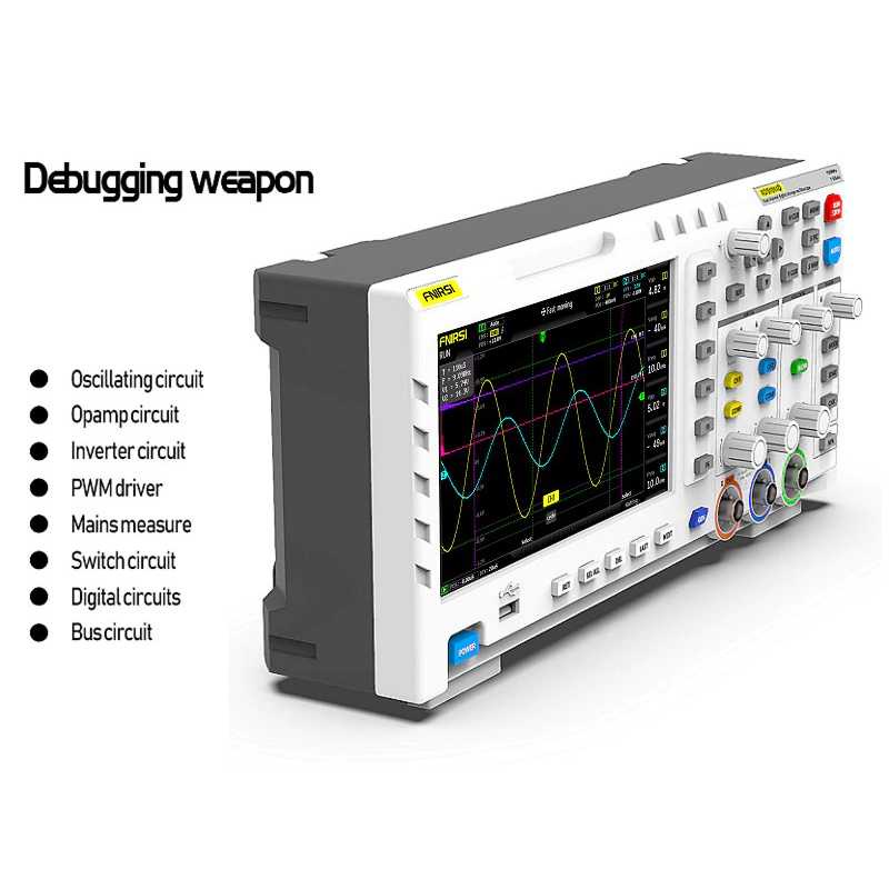 PROMO ORIGINAL Digital Oscilloscope 2 in 1 Dual Channel 100MHz 1GSa/s - FNIRSI 7COT0OWH