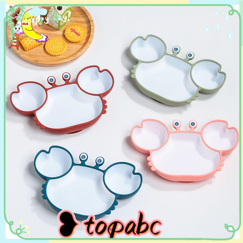 Top Piring Makan Bayi Bahan Silikon Dengan Suction Cup