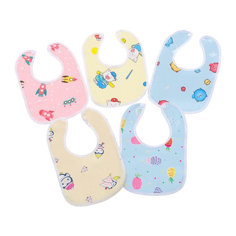 1234OS - Crystal Waterproof Bib / Slabber Bayi Waterproof / Celemek Bayi Anti Air / Celemek Makan Bayi / Slabber Bayi / Handuk Liur Bayi / Baby Bibs