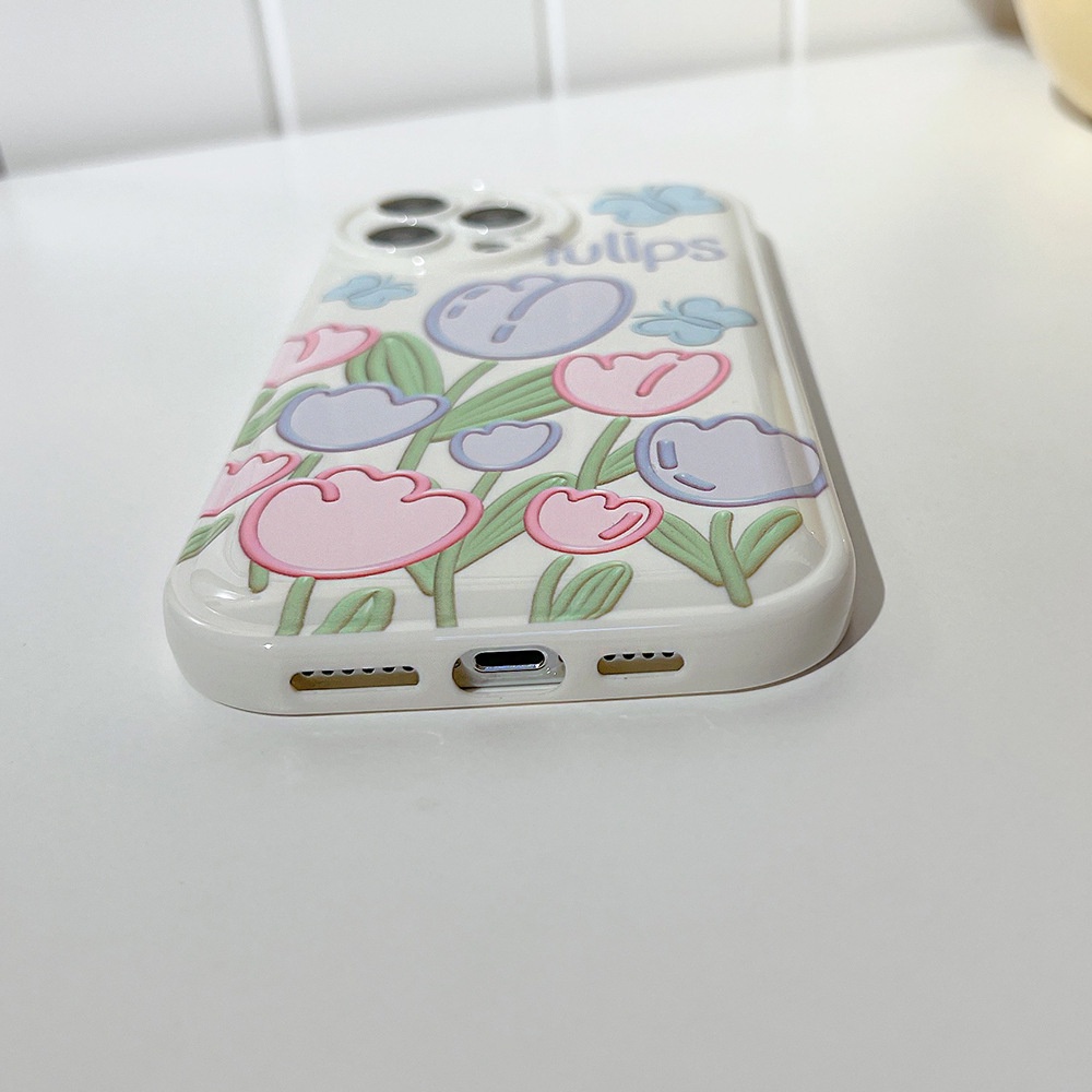 CASE FOR OPPO A16 A33 A5 A9 2020 A55 A5S A7 A12 A11K A95 A74 A96 A76 REALME 9i C11 5 PRO C21 C25 C30 C31 C33  BANTAL PILLOW TULIP