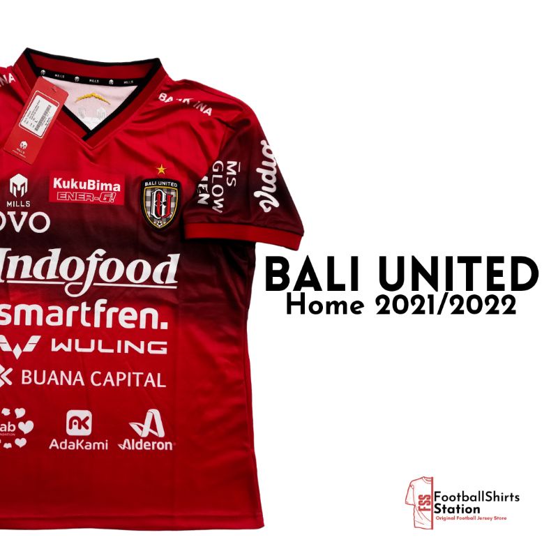 Jersey Bali United Home 2021/2022 Supporter Version Original Mills