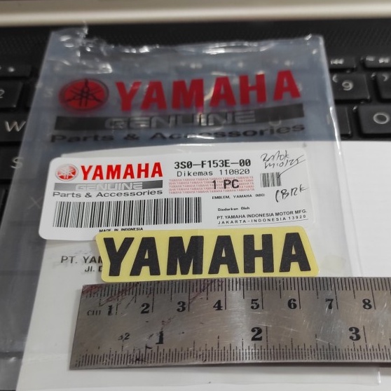 Stiker Emblem Tulisan Yamaha 3S0-F153E-00