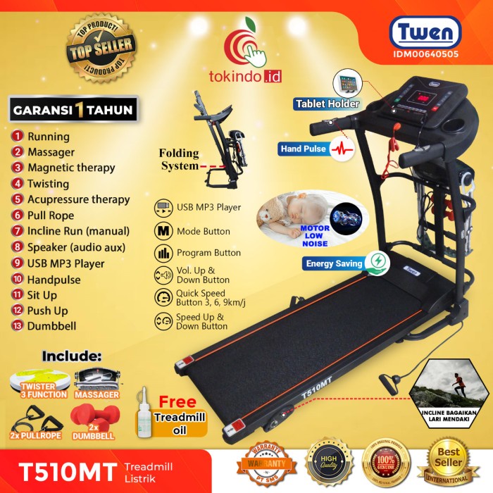 Treadmill Twen T510Mt / Treadmill Listrik / Treadmill Elektrik 061