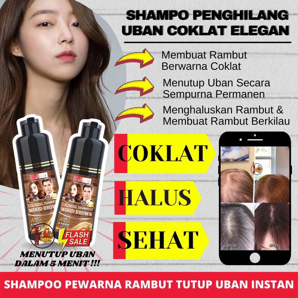 CULTUSIA WOOD BROWN SHAMPO 160ML (SHAMPO PEWARNA RAMBUT)