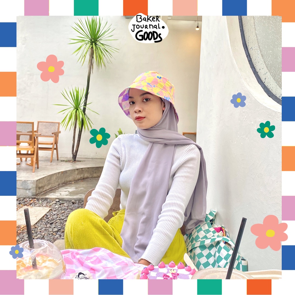 Bucket Hat 2 side by Baker Journal Goods - Summer Flowers