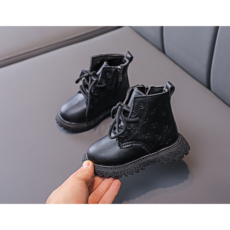 Sepatu Boots Anak / Sepatu Sneaker Anak / Sepatu Boots Resleting Tali Cowok Cewek