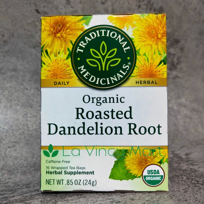 

TERMURAH Traditional Medicinals Organic Roasted Dandelion Root, 16 Tea Bags /TEH DIET/TEH