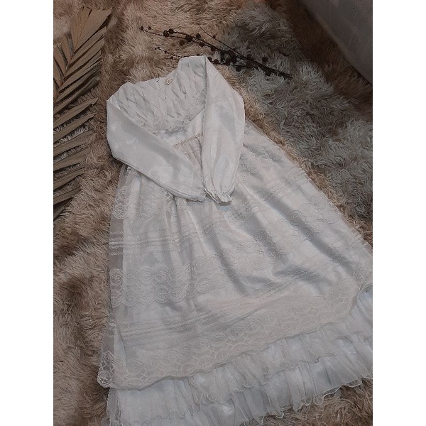 Baju Muslim Anak/Baju Putih Muslim Wanita/Baju Muslim Anak Anak/Baju Putih Muslim Balon/Baju Muslim 