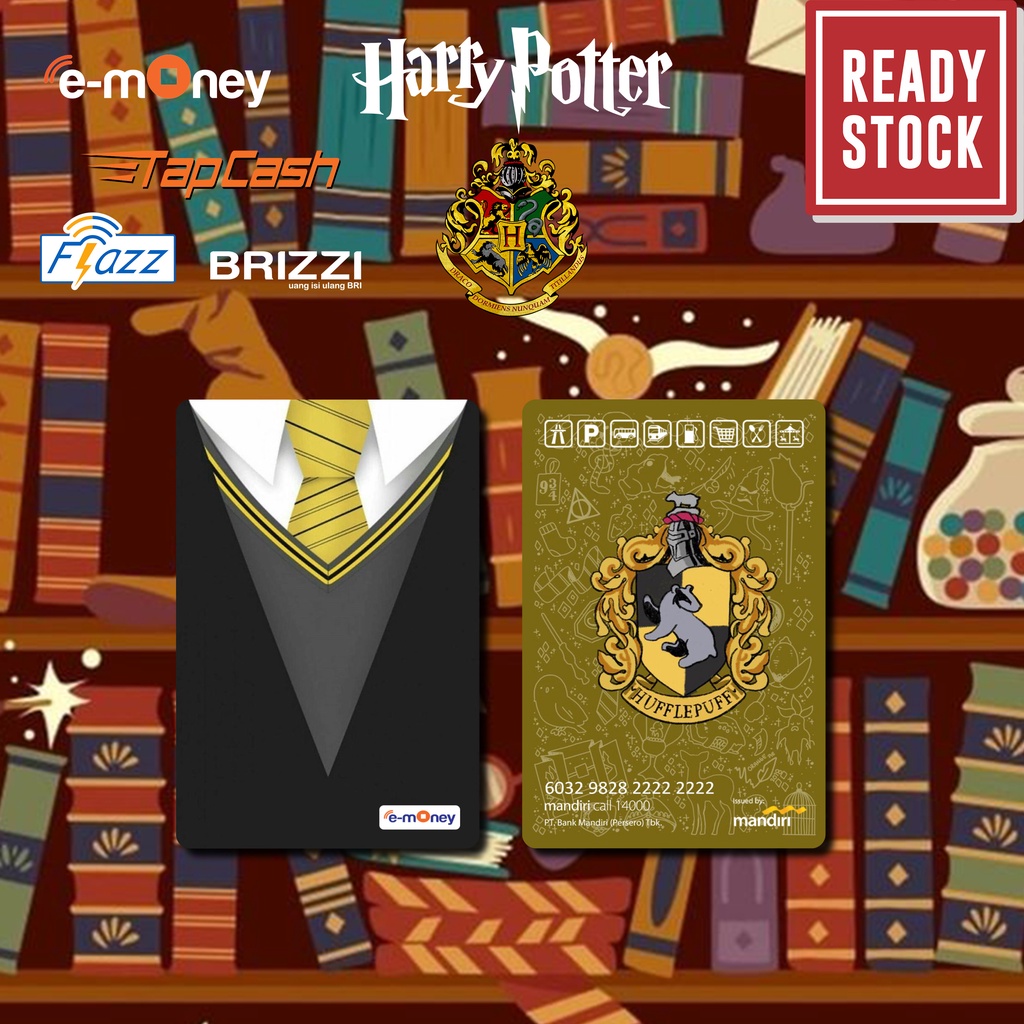 Emoney mandiri flazz bca gen 2 brizzi tapcash custom HARRY POTTER kartu e toll free edit 1 sisi atau 2 sisi cocok untuk komunitas dan souvenir