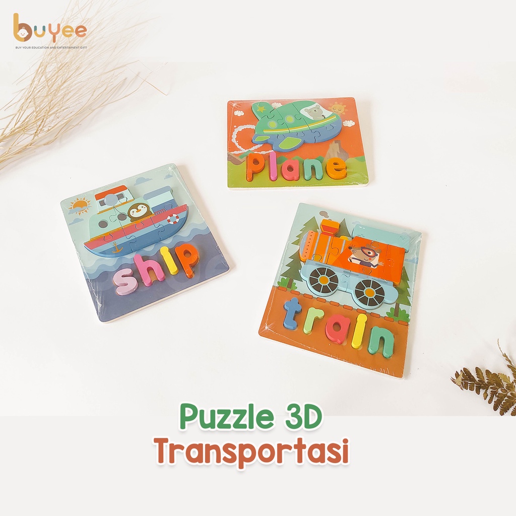 Puzzle Kayu 3D Edisi Kendaraan | MAINAN EDUKASI JIGSAW PUZZLE