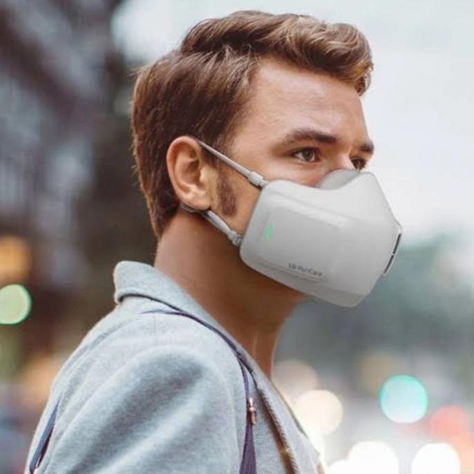 Masker LG Puricare. LG WEARABLE AIR PURICARE AP300AWFA t-bitronik