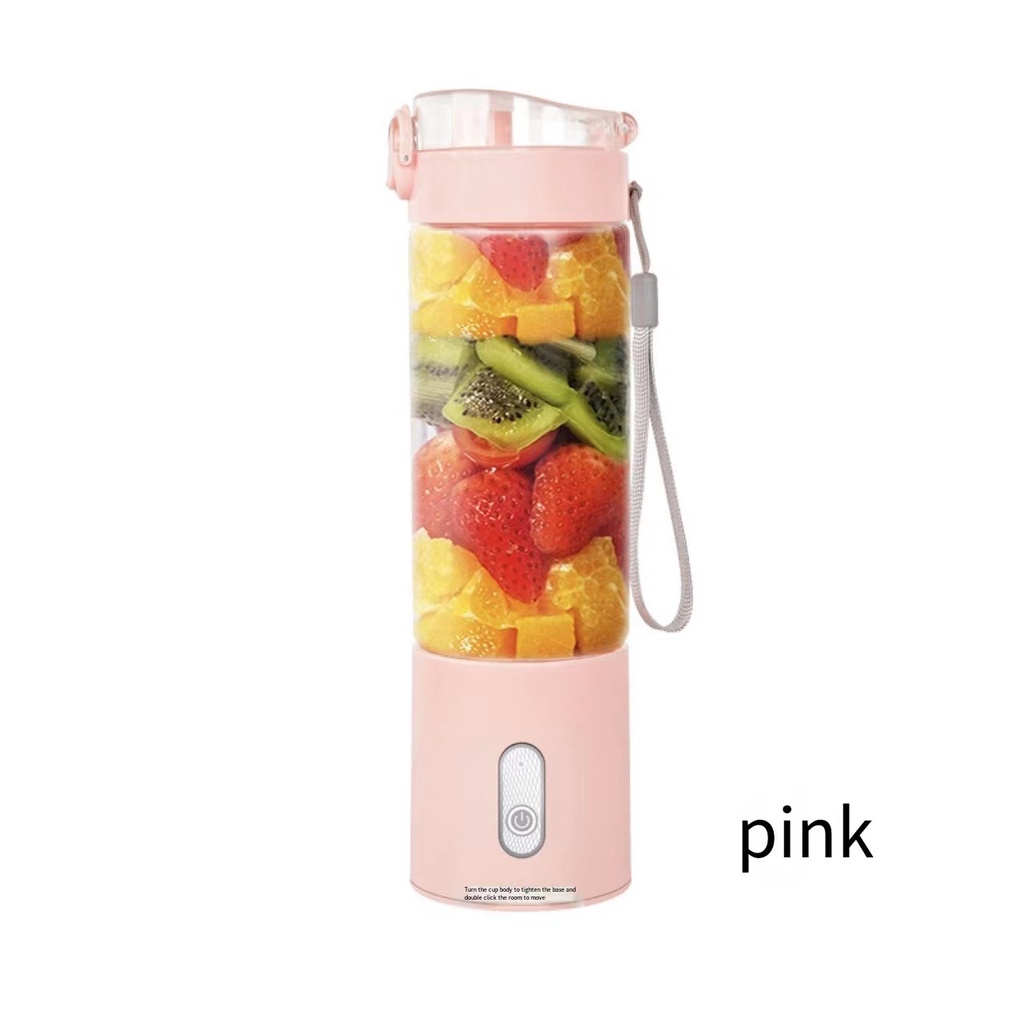 Blender Juicer Portable USB 400ML Mini Juicer Multifungsi 4 Mata Pisau Kaca Tebal not Vitamer abeni 500ml