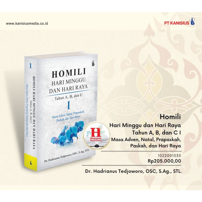 

Diskon Buku Homili Hari Minggu dan Hari Raya Tahun A, B, dan C I