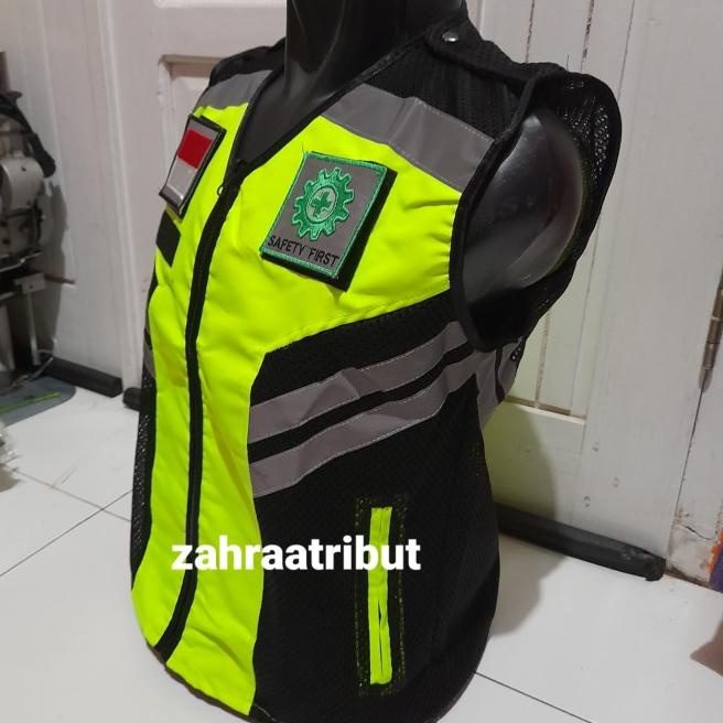 Rompi Safety Hijau Stabilo - Hijau, S