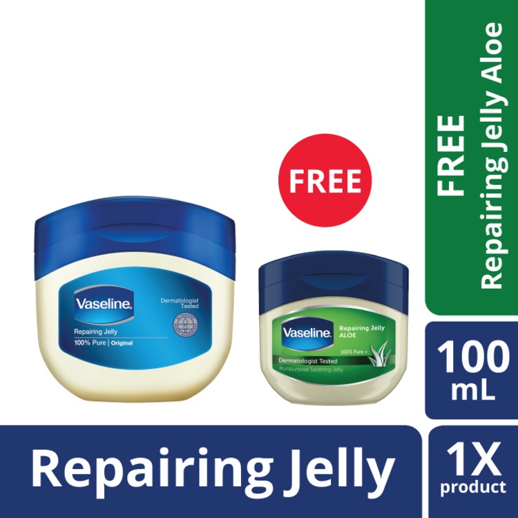 Jual Buy 1 Get 1 Free Buy Vaseline Repairing Jelly 100ml Get Repairing Jelly Aloe 50ml