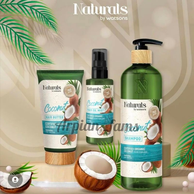 NATURALS BY WATSONS, Coconut Shampoo 490ml