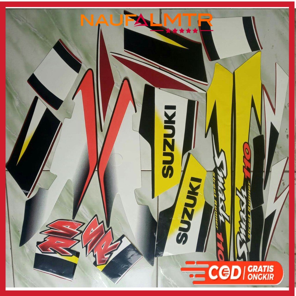 stiker striping suzuki smash SR 110 2004 2005