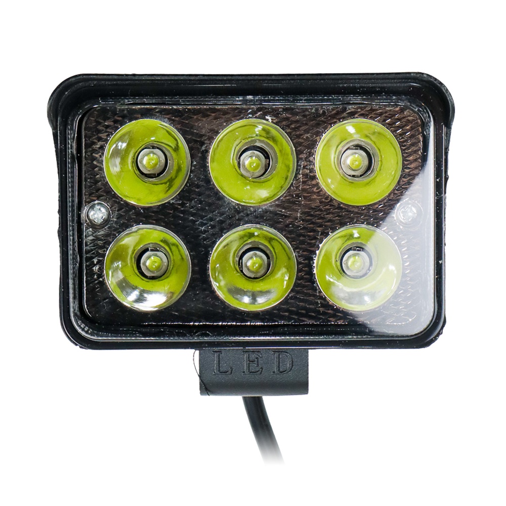 Lampu Sorot Flood Spotlight Waterproof 6 Beads Cool White 6500K- SDR19 - Black