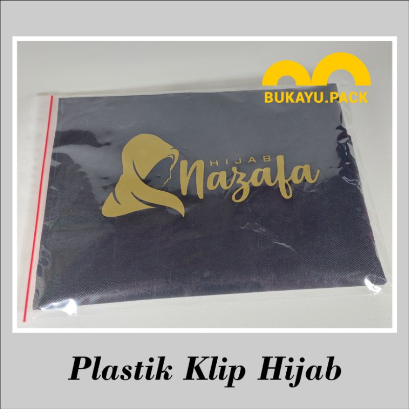 

Plastik Klip Sablon Custom / Plastik Hijab / Plastik Packing Ukuran 20x30, 25x35cm, 30x40cm