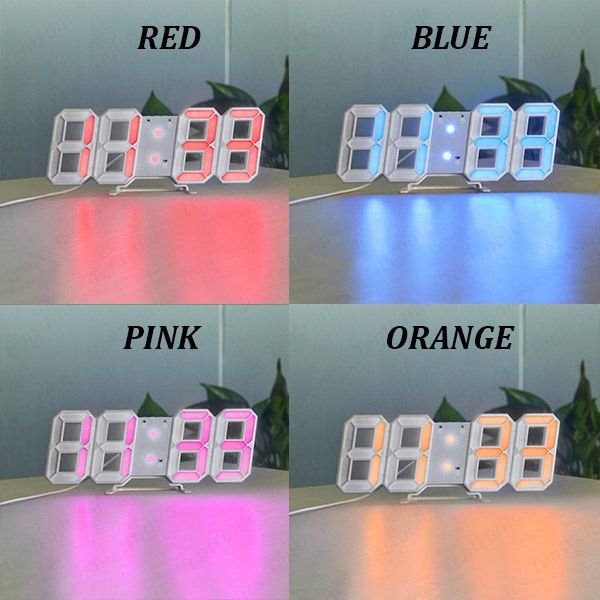 Jam Meja LED Digital Alarm Clock Modern Minimalist Premium Quality