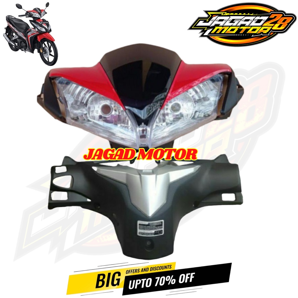 Batok Kepala Depan Belakang Honda Blade New Merah Set Reflektor Lampu Depan / Batok Kepala Depan Belakang Plus Reflektor Lampu Depan Honda Blade New Merah / Batok Kepala Honda Blade New Merah Set Depan Belakang Plus Reflektor Lampu Depan