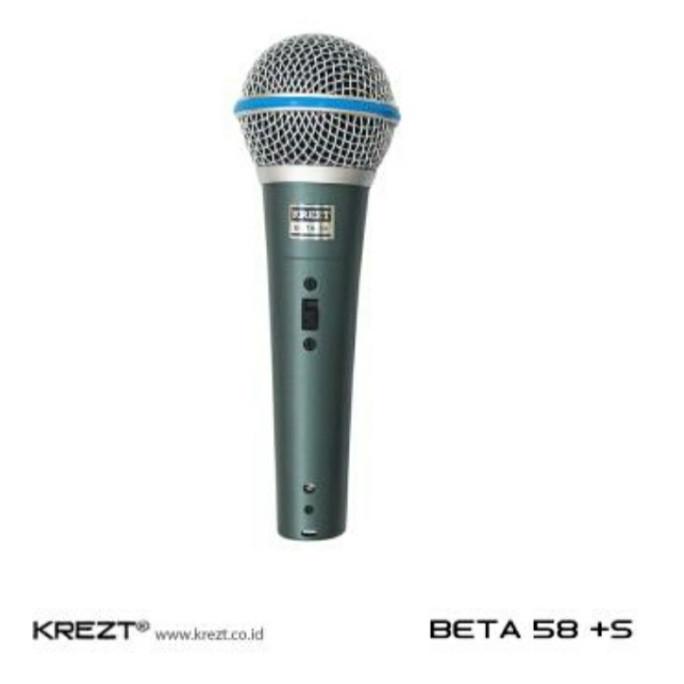 Mic Krezt BETA 58 koper + switch / MIC KABEL KREZT BETA58 ORIGINAL