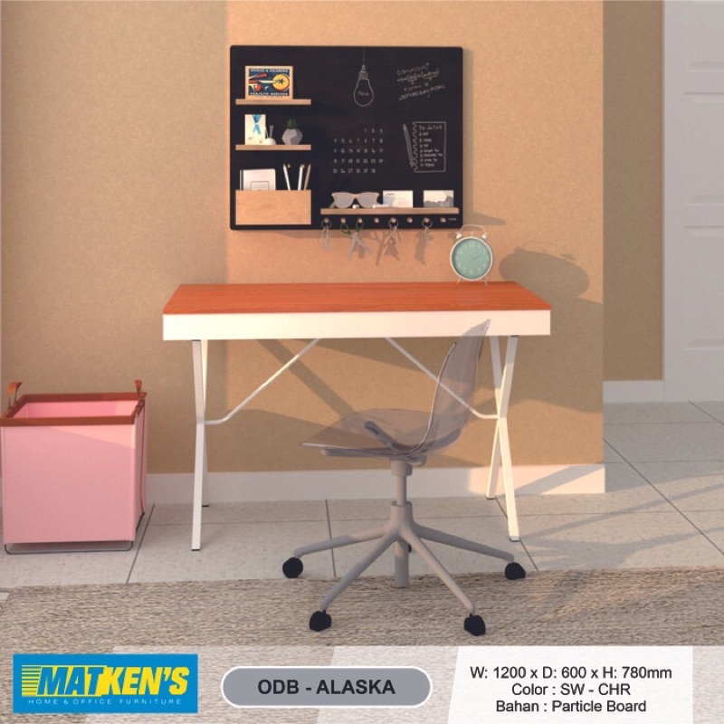 Meja Tulis | Meja Kerja minimalis Rangka Kaki Besi