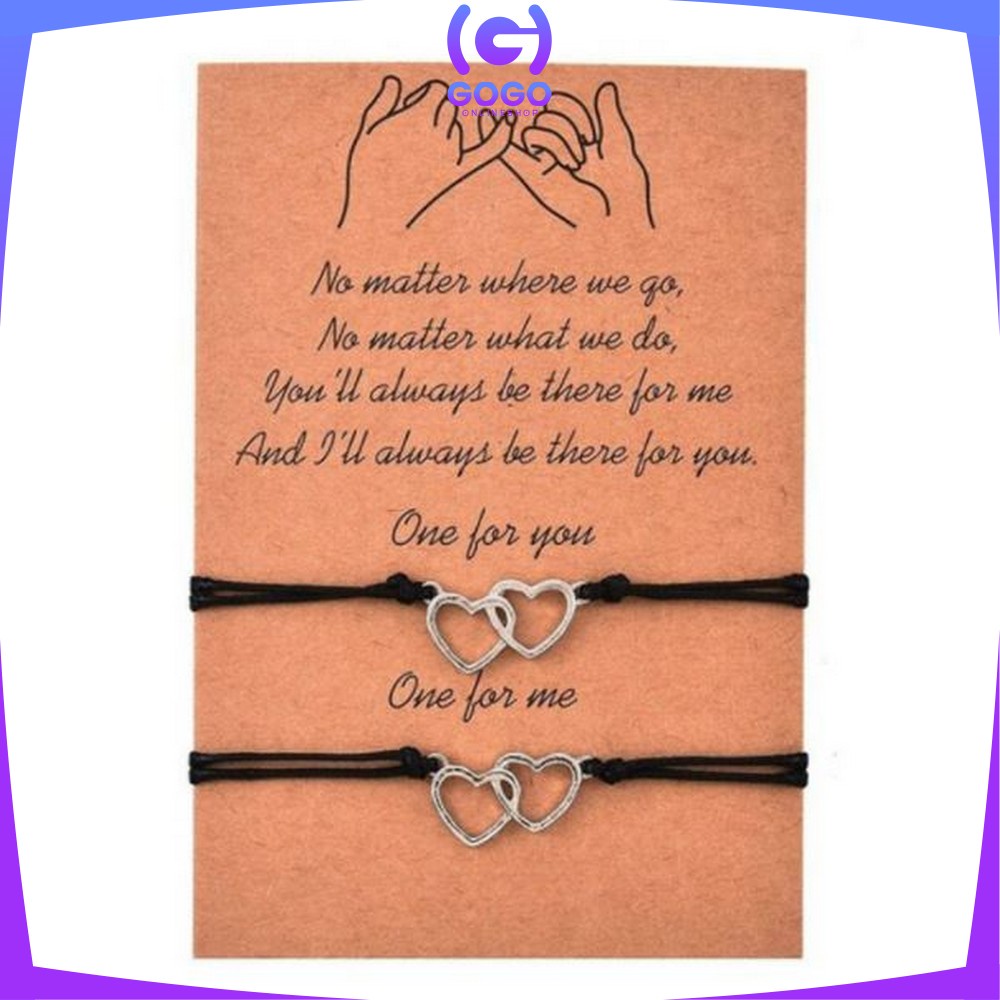 GOGO-K65 Gelang Tali Persahabatan Anyaman Korean Fashion Gelang BFF Gelang Pasangan Sahabat Gelang etnik